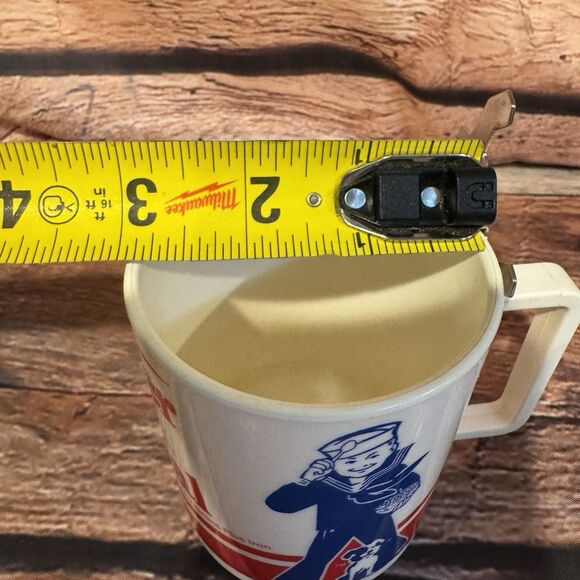 Vtg 1980s Cracker Jack Cereal Mug Cup Ralston Sailor Jack Bingo Advertising - Picture 8 of 8